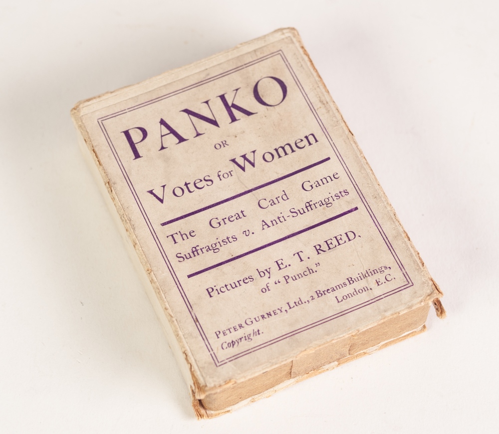 A BOXED SET OF PANKO OR VOTES FOR WOMEN PLAYING CARDS, (2nd Edition with card values) pictured by