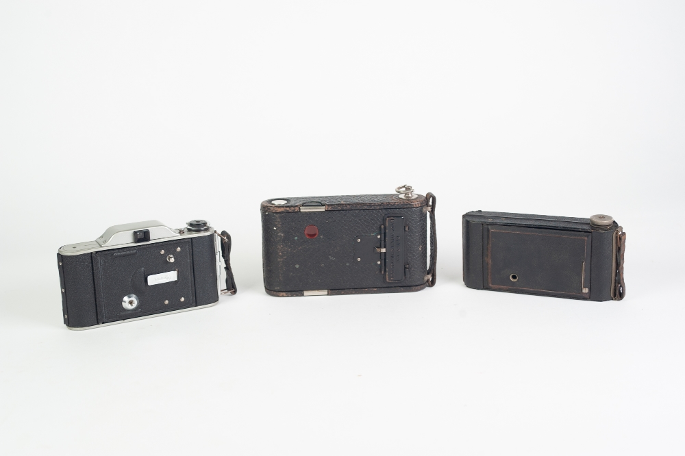 THREE KODAK AND OTHER FOLDING CAMERAS (3)