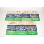 SEVEN FA CUP FINAL PROGRAMMES FROM 1955, Newcastle v Manchester City, to 1962 Burnley v Spurs (7)
