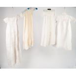 FOUR CHRISTENING GOWNS (one as found) (4)