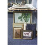 THREE ORIENTAL FRAMED PICTURES AND VARIOUS FRAMED PRINTS