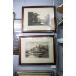 TWO PHOTOGRAVURES AFTER B.W. LEADER AND SIR ALFRED EAST (2)