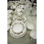 THIRTY FOUR PIECE PARAGON 'COUNTRY LANE' PATTERN CHINA PART DINNER AND TEA SERVICE