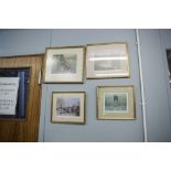 BOB RICHARDSON FOUR ARTIST SIGNED COLOUR PRINTS, INCLUDING THREE LIMITED EDITION EXAMPLES,