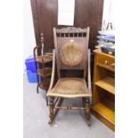 CIRCA 1900's BEECHWOOD ROCKING CHAIR