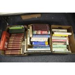 THREE BOXES OF BOOKS INCLUDING 10 VOLS of 'NEWNES PICTORIAL KNOWLEDGE' PLUS THE ATLAS AND TWO