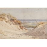 WALTER EASTWOOD (1867-1943) WATERCOLOUR Dunes, Lytham St. Annes Signed lower left 14" x 21" (35.