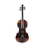 TWENTIETH CENTURY RUSSIAN VIOLIN, with typically rounded edges and having 14" two piece back in