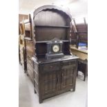 A SMALL CARVED OAK DUTCH-TYPE DRESSER