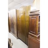 THREE OAK HANG WARDROBES, VARIOUS