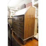 A SMALL MAHOGANY INLAID BUREAU