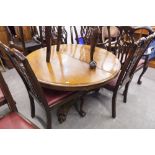 VICTORIAN MAHOGANY CIRCULAR SNAP TOP BREAKFAST TABLE WITH PANELLED COLUMN AND INVERTED TRI-FORM