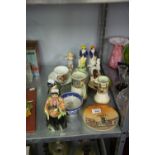 ROYAL DOULTON - FOUR ITEMS OF DICKENS WARE TO INCLUDE; 'THE ARTFUL DODGER' VASE, 'MR PICKWICK'