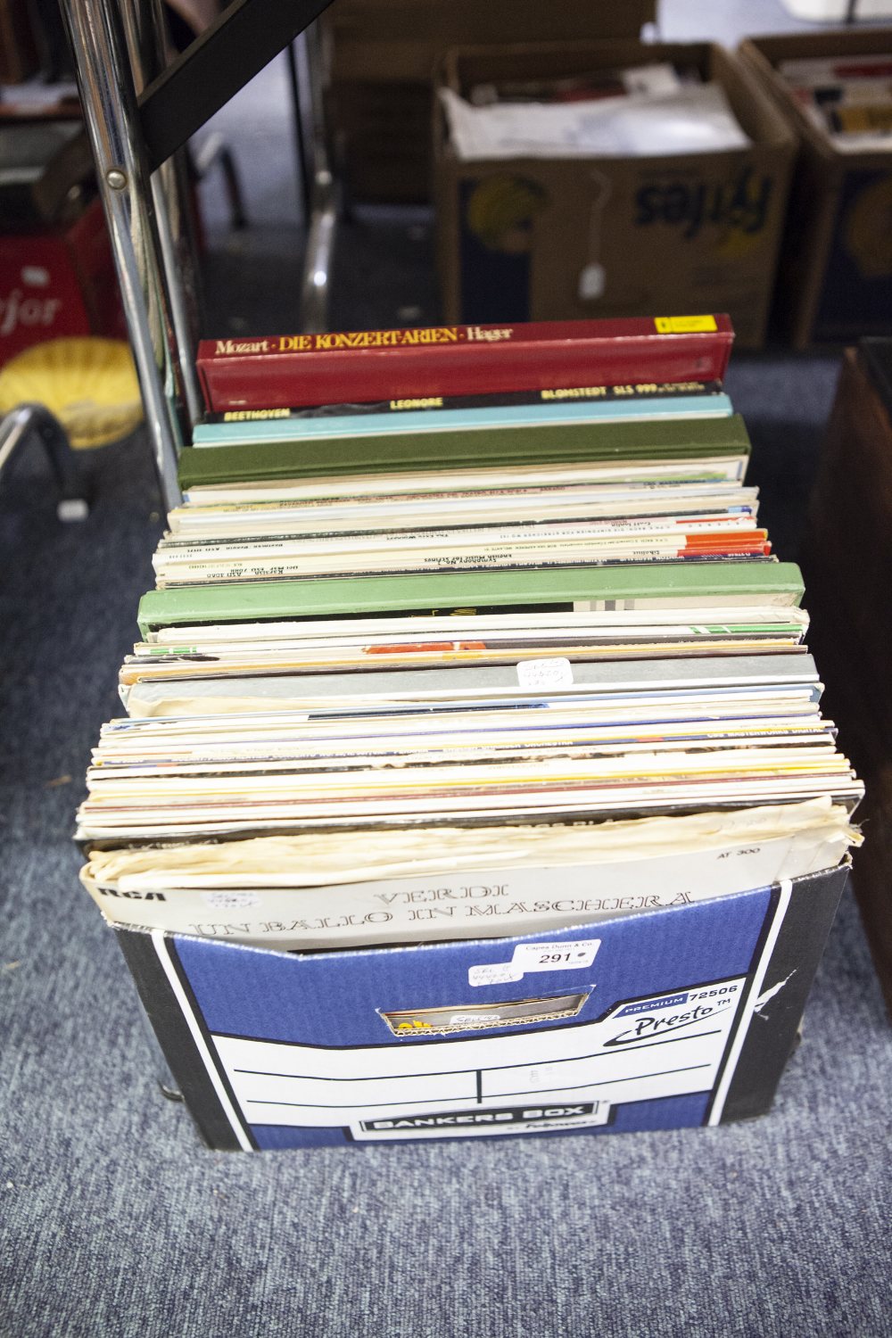 SELECTION OF LP RECORDS MAINLY BROADWAY AND OPERA TOGETHER WITH APPROX 12 SINGLES/45 rpm, MAINLY