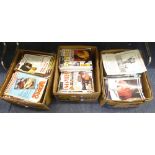 LARGE QUANTITY OF AUCTIONEERS CATALOGUES, (3 BOXES) AND LARGE QUANTITY OF FILM REVIEW AND OTHER