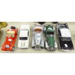 COLLECTION OF FIVE MODERN CLASSIC MODEL CARS