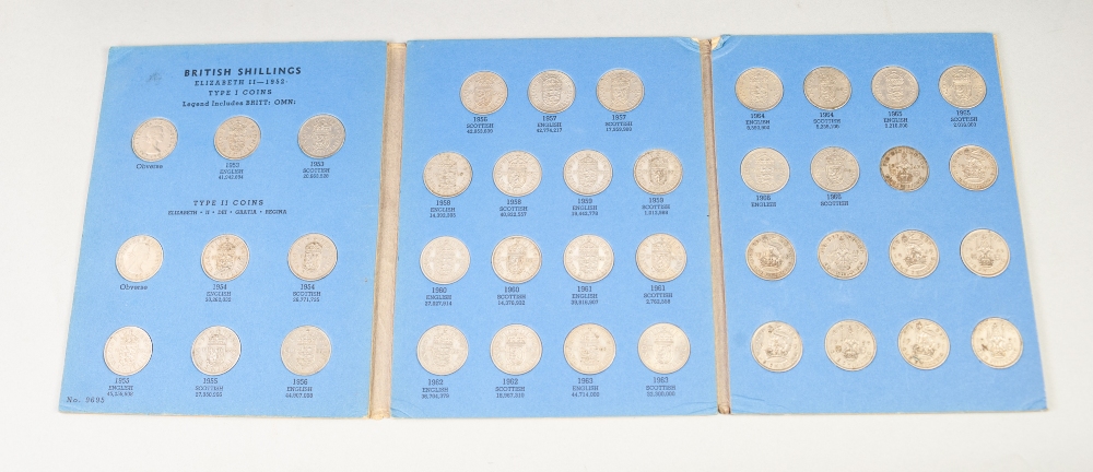 FIVE FOLDERS OF BRITISH COINAGE 1902-1960's including farthings, half pennies, pennies and - Image 2 of 5