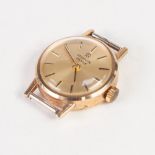 LADY'S MAVIN 'REVUE' GOLD CASED WRISTWATCH WITH SWISS MOVEMENT, circular silvered dial with