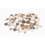 BRITISH AND FOREIGN COINS, mainly Twentieth Century including; farthings, approx 70 coins plus a