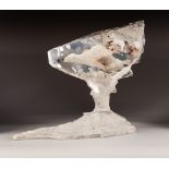 J. CEUVAS, FOR WYLANDS GALLERIES, A MODERN LIMITED EDITION MOULDED LUCITE 'ICE' SCULPTURE OF A POLAR