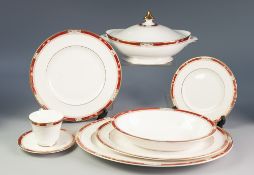 ROYAL DOULTON ENGLISH FINE BONE CHINA 'SANDON' PATTERN (H5172) DINNER SERVICE FOR 12 PERSONS AND TEA
