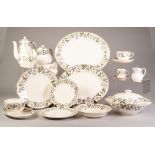 SIXTY EIGHT PIECE MIDWINTER 'CLASSIC SHAPE' POTTERY DINNER, TEA AND COFFEE SERVICE FOR SIX