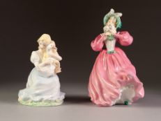 ROYAL DOULTON (BURSLEM) PORCELAIN FIGURE 'Marguerite', HN 1928 and another COALPORT FIGURE, 'The