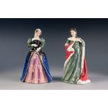 TWO BOXED ROYAL DOULTON LIMITED EDITION 'QUEENS OF THE REALM' CHINA FIGURES, 'MARY, QUEEN OF SCOTS',