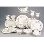 EIGHTY THREE PIECE ROYAL ALBERT 'BRIGADOON' PATTERN CHINA DINNER, TEA AND COFFEE SERVICE FOR SIX