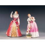 TWO BOXED ROYAL DOULTON LIMITED EDITION 'QUEENS OF THE REALM' CHINA FIGURES, 'QUEEN VICTORIA',