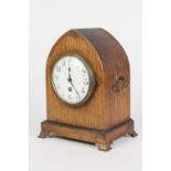 EARLY VICTORIAN ROSEWOOD MANTLE CLOCK, the 42 Arabic dial powered by a drum shaped movement and