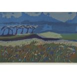 DEIRDRE STURROCK (TWENTIETH CENTURY) THREE ARTIST SIGNED LIMITED EDITION COLOUR PRINTS 'Blue