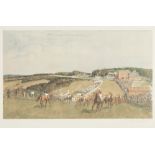 LIONEL EDWARDS PAIR OF ARTIST SIGNED COLOUR PRINTS Flat racing, published in 1951 9 ½" x 15 ½" (24.