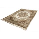 B3ELGIUM 'PRADO' SUPER MACHINE WOVEN ALL-WOOL BORDERED CARPET, of 'Kashan' Persian design, in