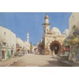 CYRIL HARDY (NOEL H. LEAVER) (1889 - 1951) WATERCOLOUR DRAWING North African townscape with