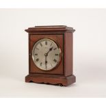 TERRY & Co, MANCHESTER MAHOGANY MANTLE CLOCK, the 4 ¼" silvered Roman dial powered by a movement