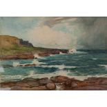 JAMES F. MACINTOSH GOW (late Nineteenth/early Twentieth Century) WATERCOLOUR Scottish coastal