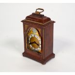 A LATE GEORGE VI CHARLES FRODSHAM WALNUT AND GILT BRASS MOUNTED MINIATURE BRACKET CLOCK, the