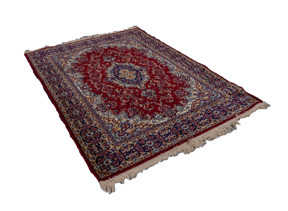 CARMEL CARPETS, ISRAELI MACHINE-MADE PURE WOOL RUG OF PERSIAN DESIGN, with lozenge shape centre