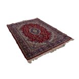 CARMEL CARPETS, ISRAELI MACHINE-MADE PURE WOOL RUG OF PERSIAN DESIGN, with lozenge shape centre