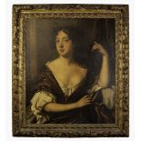 AFTER SIR PETER LELY (1618-1680) OIL PAINTING ON CANVAS LAID DOWN ON BOARD Portrait of Louise