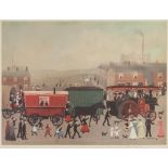 HELEN LAYFIELD BRADLEY (1900 - 1979) ARTIST SIGNED COLOUR PRINT 'Big Bertha' Fine Art Trade Guild