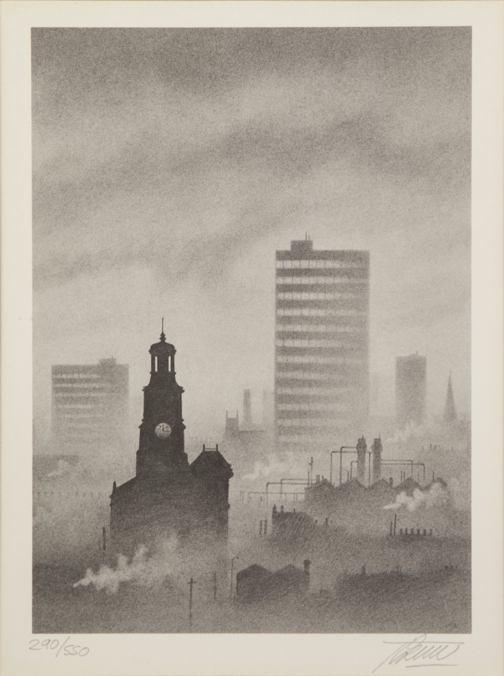 •TREVOR GRIMSHAW (1947-2001) SET OF FOUR ARTIST SIGNED LIMITED EDITION PRINTS OF PENCIL DRAWINGS - Image 3 of 4