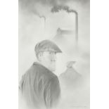 DAVE HARTLEY (Contemporary) THREE PENCIL DRAWINGS Respectively titled 'Churlish', 'Just Five