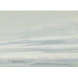 •TREVOR GRIMSHAW (1947 - 2001) GOUACHE DRAWING 'City Sky' Signed and dated (19)'76 lower right 3 /