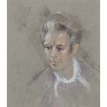 •HAROLD RILEY (b. 1934) PASTEL DRAWING 'Portrait of a lady' Signed and dated (19)70 13 1/2" x 11 1/