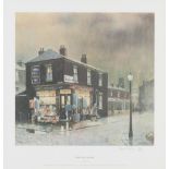 TOM BROWN (1933) PAIR OF ARTIST SIGNED LIMITED EDITION COLOUR PRINTS 'The Local' and 'Open All