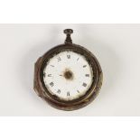 LATE 18TH CENTURY SMALL GILT METAL PAIR CASED POCKET WATCH the inner plate inscribed GEO BOOTH