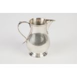 GEORGIAN STYLE HEAVY GAUGE SILVER SPARROW BEAK CREAM JUG of baluster form with 'S' scroll handle and