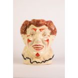 RARE ROYAL DOULTON 'THE CLOWN' POTTERY CHARACTER JUG, WITH RED HAIR, no HN number, Rd no: 810520,